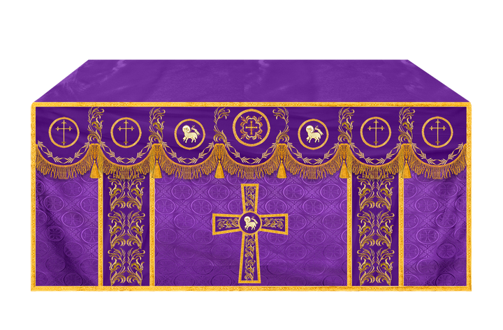 Church Altar Cloth with Refined Embroidery and Motif
