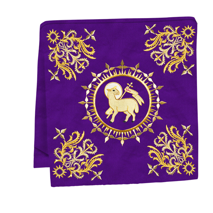 Elegant  church mass set with Embroidered Motif