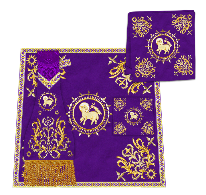 Borromean Chasuble Vestment Enhanced With  Motifs and Trims