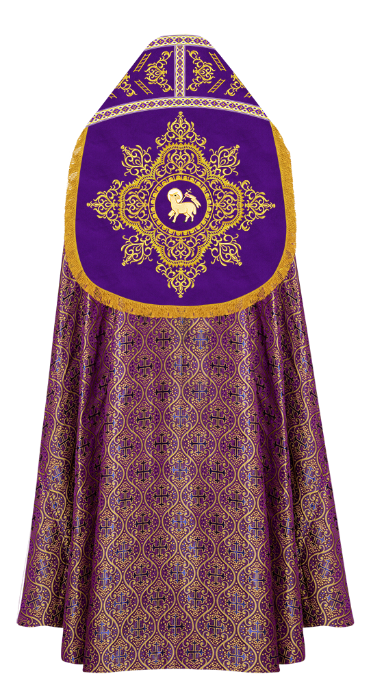 Elegant Roman Cope Vestment with Ornate Embroidery