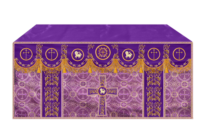 Altar Cloth with Liturgical Motif and Trims