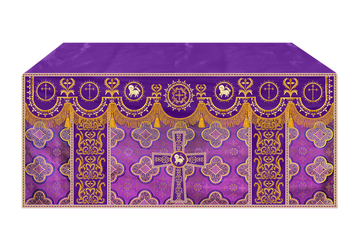 Communion Table Cloth with Embroidered Trims