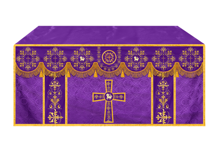 Exquisite Altar Cloth with Intricate Embroidery