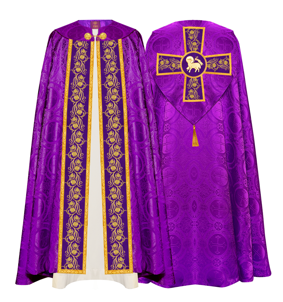 Gothic Cope Vestment with Ornate Embroidery