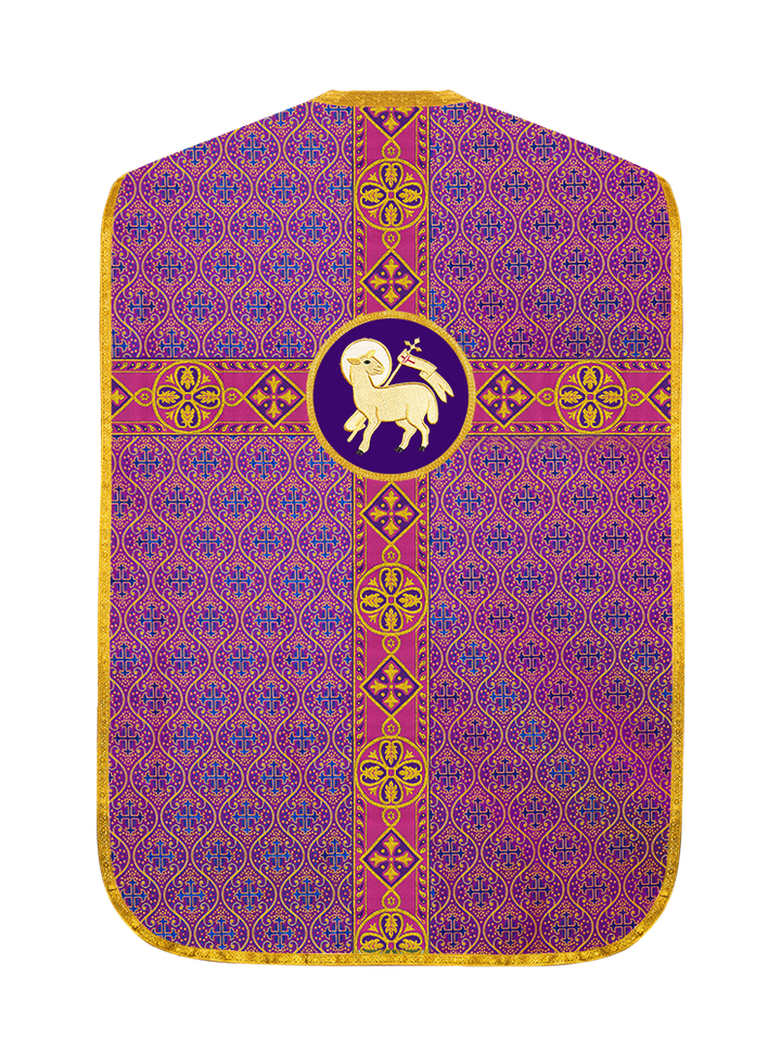 Roman Chasuble with Detailed Braids