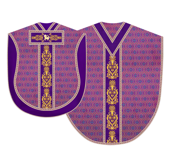 Borromean Chasuble Vestment With Detailed Braids and Trims