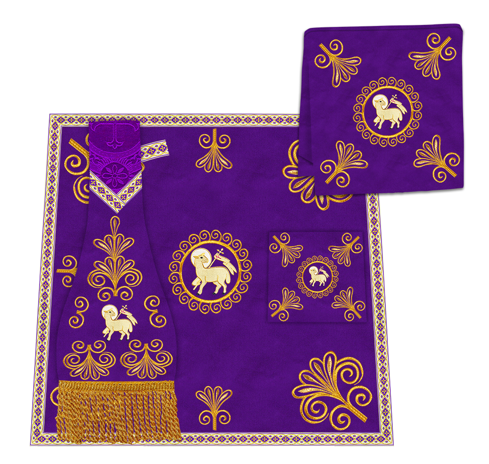 Spiritual Borromean Chasuble With Y Type Orphrey and Trims