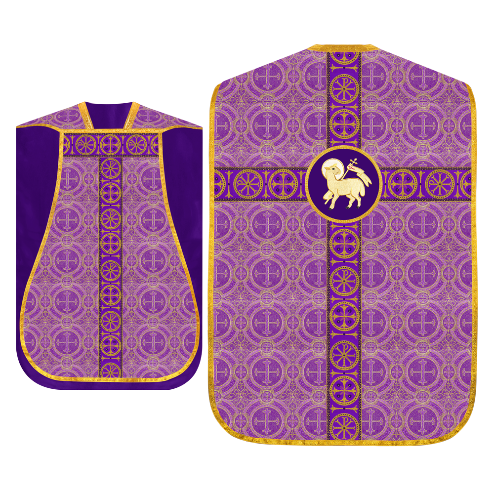 Roman Chasuble with Adorned Orphrey