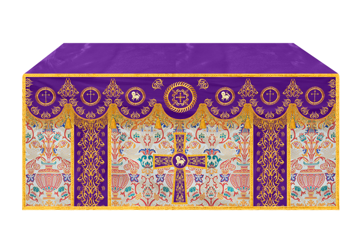 Tapestry Altar Cloth with Embroidered Orphrey