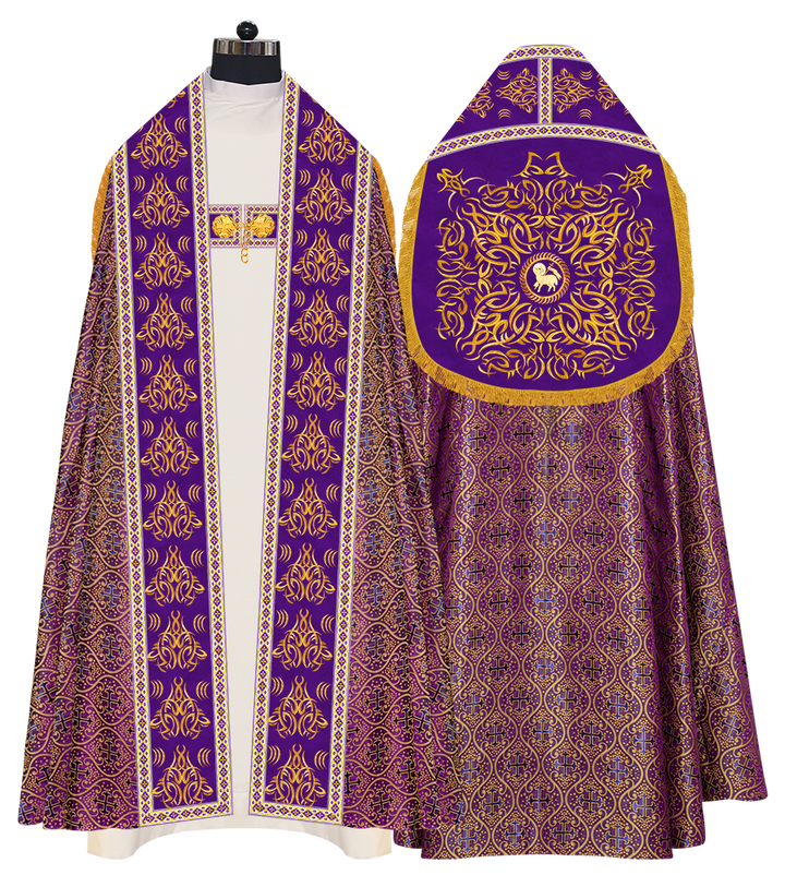 Traditional Embroidered Roman Cope Vestment