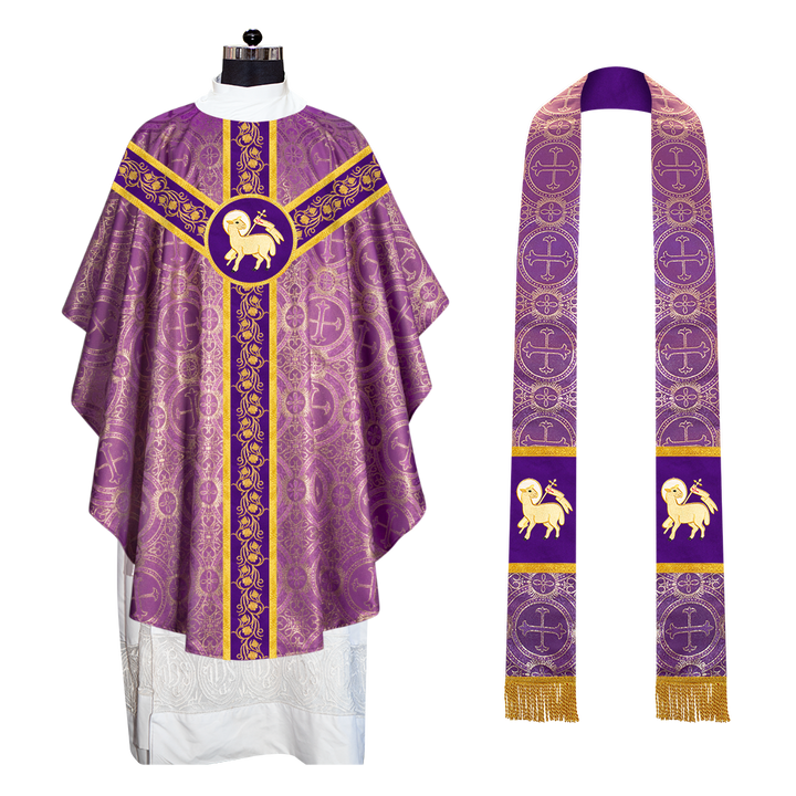 Gothic Chasuble with Grapes Embroidery