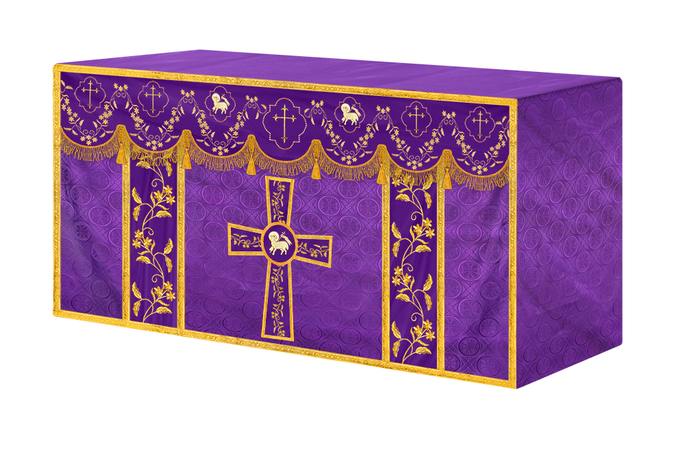 Altar Cloth with Fine Embroidery and Spiritual Motif