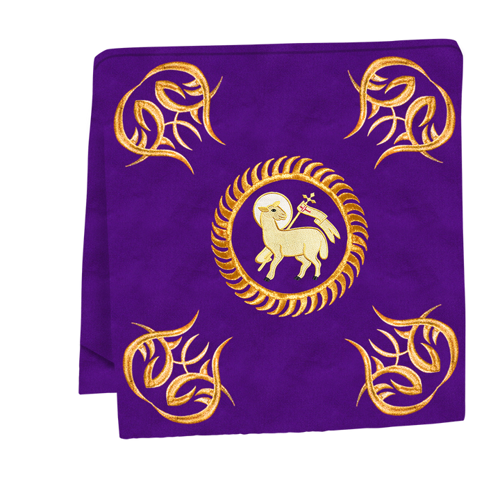 Liturgical Altar Table Cloth with Elegant Embroidery Trims