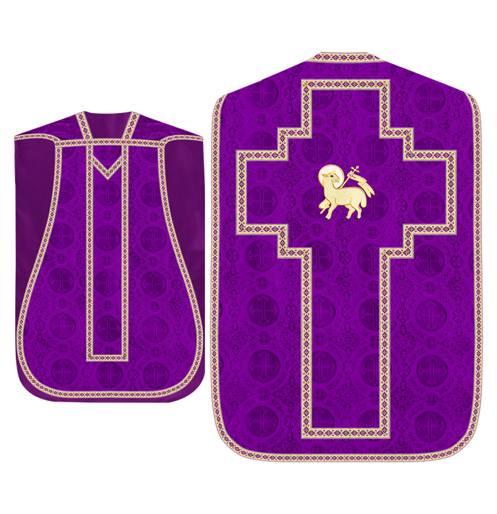 Roman Chasuble with Adorned Motif and Trims