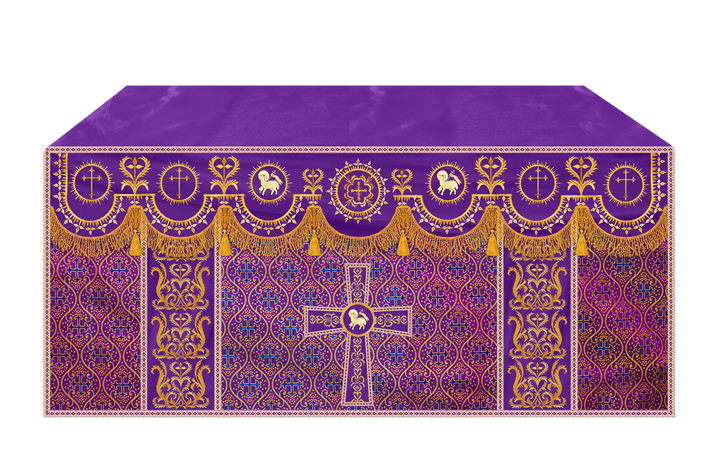 Communion Table Cloth with Embroidered Trims
