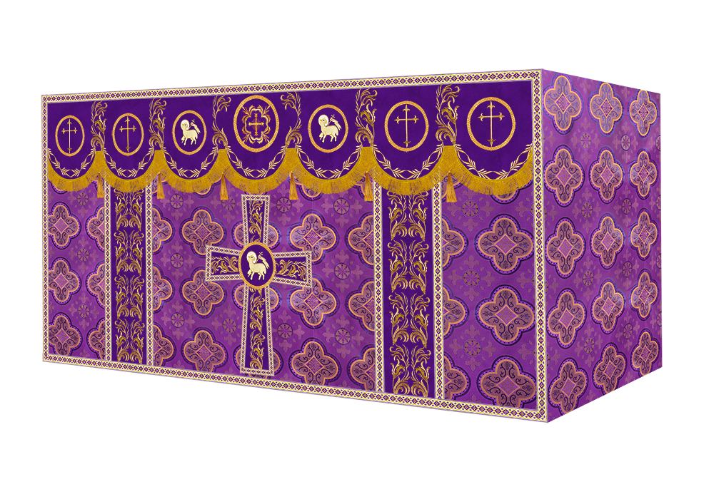 Altar Cloth with Liturgical Motif and Trims