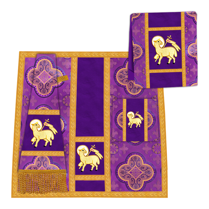 Catholic Roman Chasuble with Ornate Orphrey