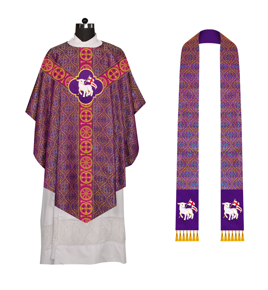 Exquisite Pugin chasuble with Orphrey