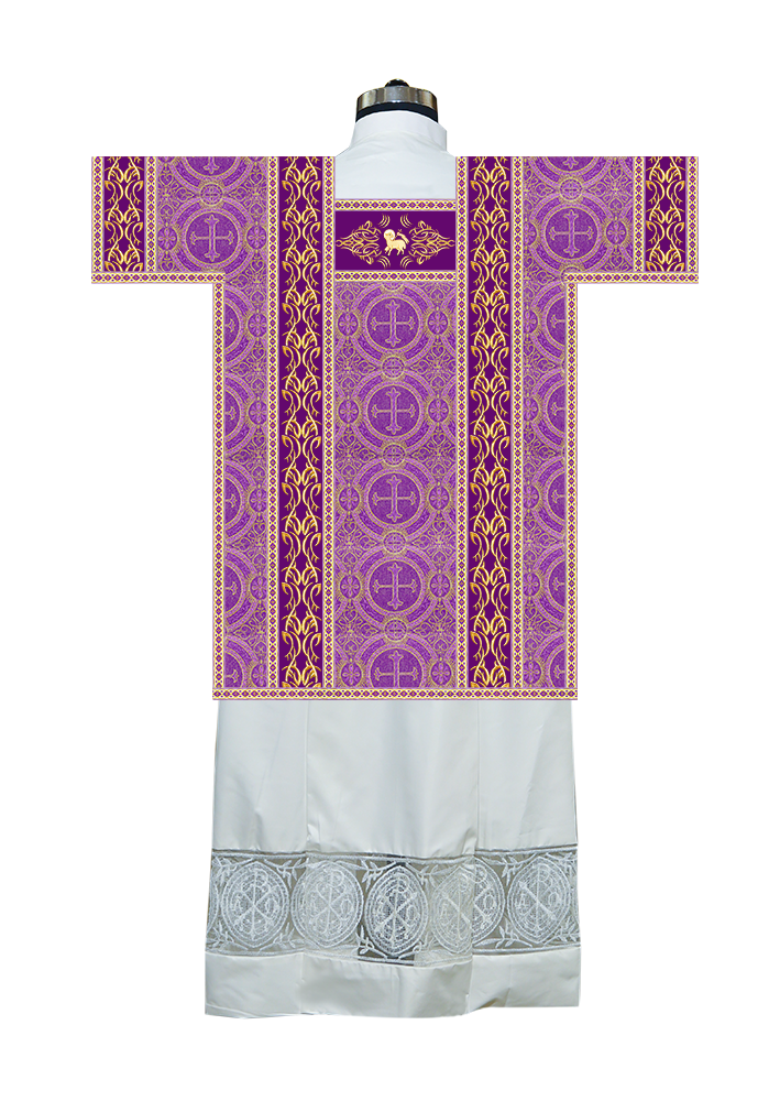 Tunicle Vestment with Embroidered Trims