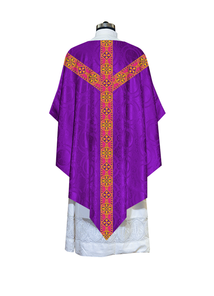 Pugin Chasuble with Woven Braids