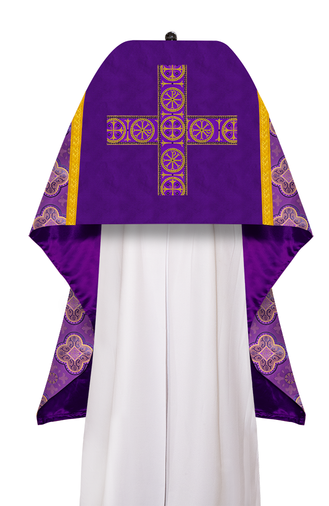 Humeral veil Vestments with Cross type Braided Lace