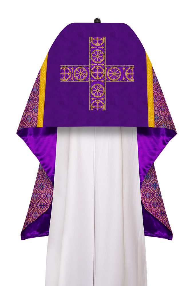 Humeral veil Vestments with Cross type Braided Lace