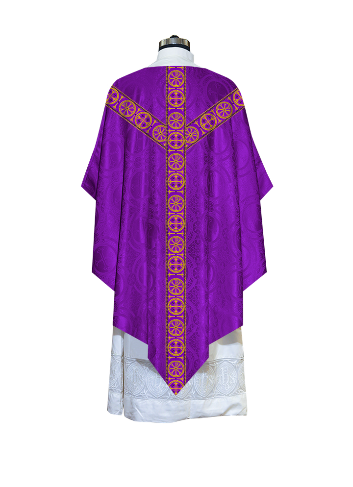 Pugin Chasuble with Detailed Braids