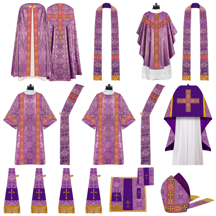 Gothic Highline Mass set Vestments with Orphrey