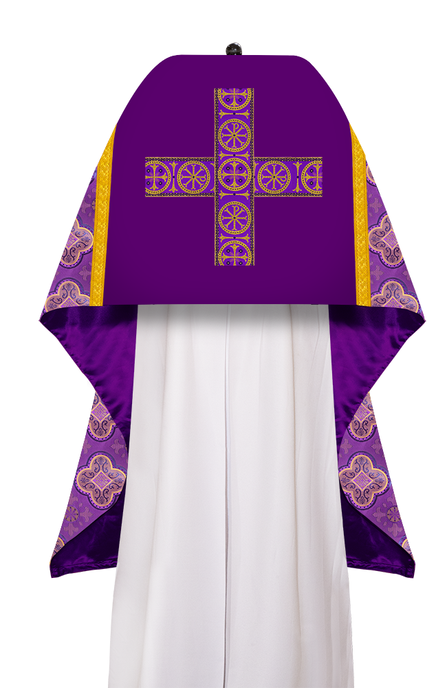 Humeral veil Vestments with Cross type Braided Lace