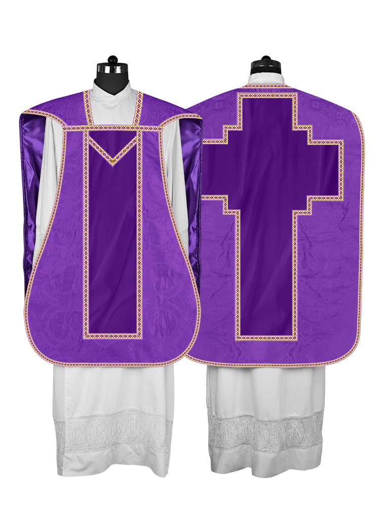 Roman chasuble with Motif and Trims