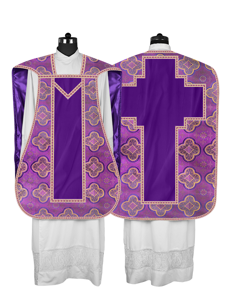 Roman chasuble with Motif and Trims