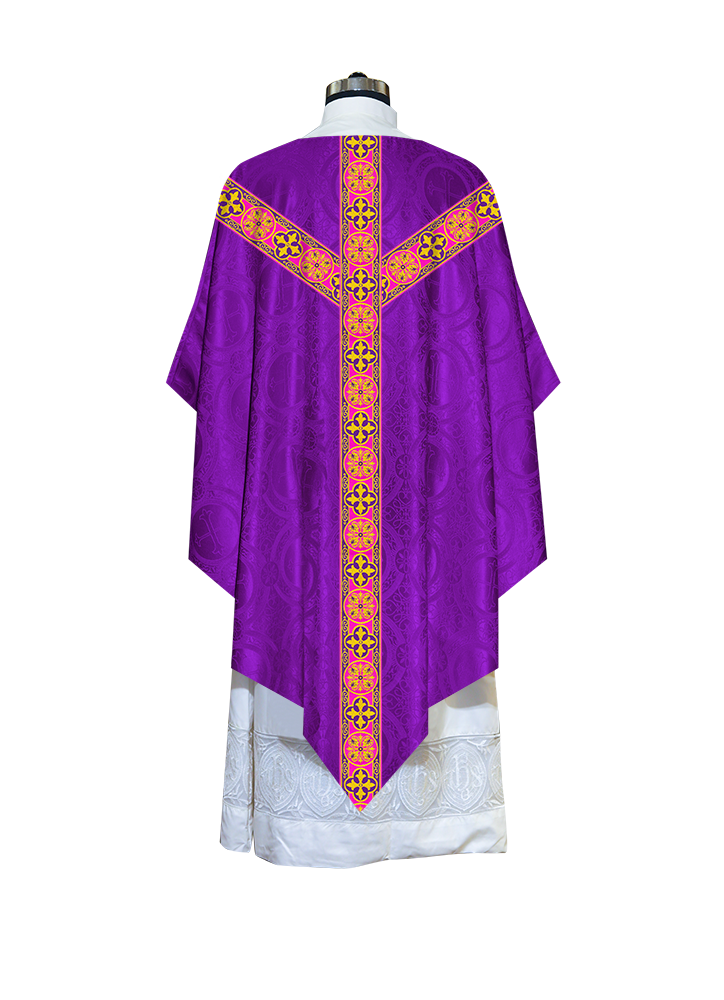 Pugin Chasuble with Woven Braids