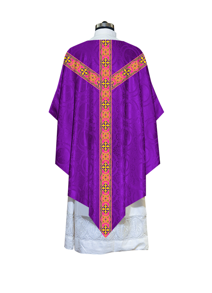 Pugin Chasuble with Woven Braids