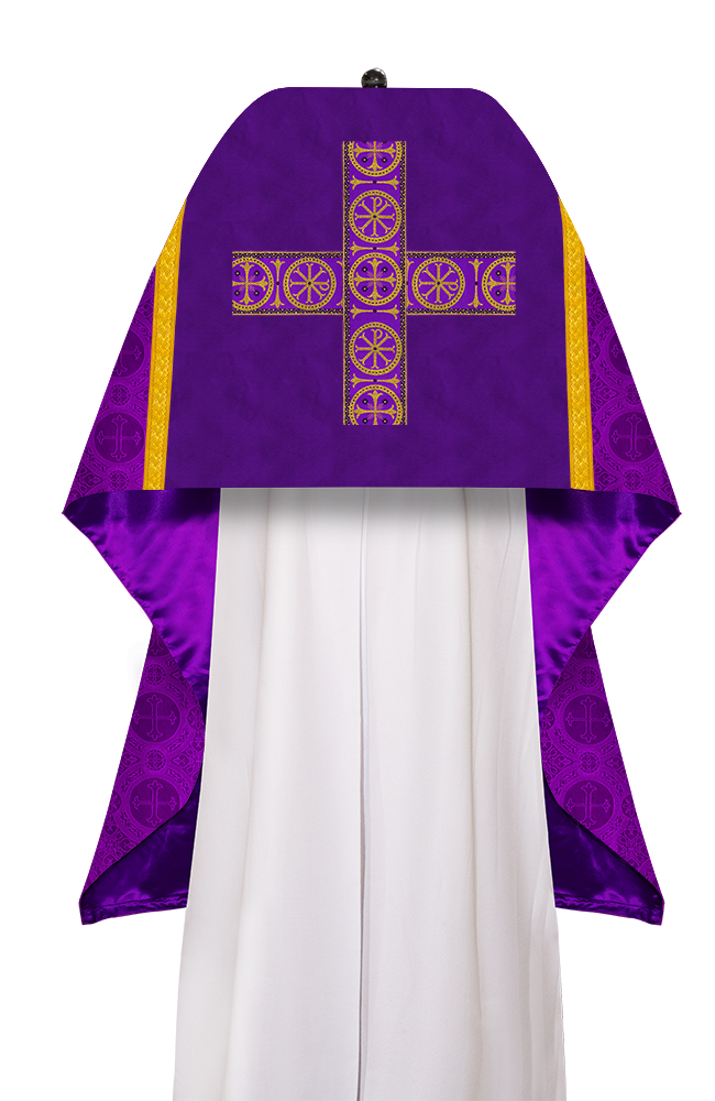 Humeral veil Vestments with Cross type Braided Lace