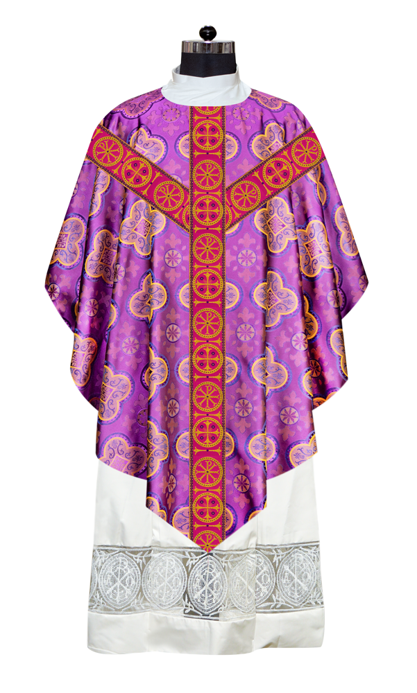 Pugin Chasuble with Woven Braided Trims