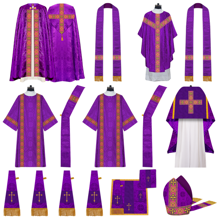 Gothic Highline Mass set Vestments with Orphrey