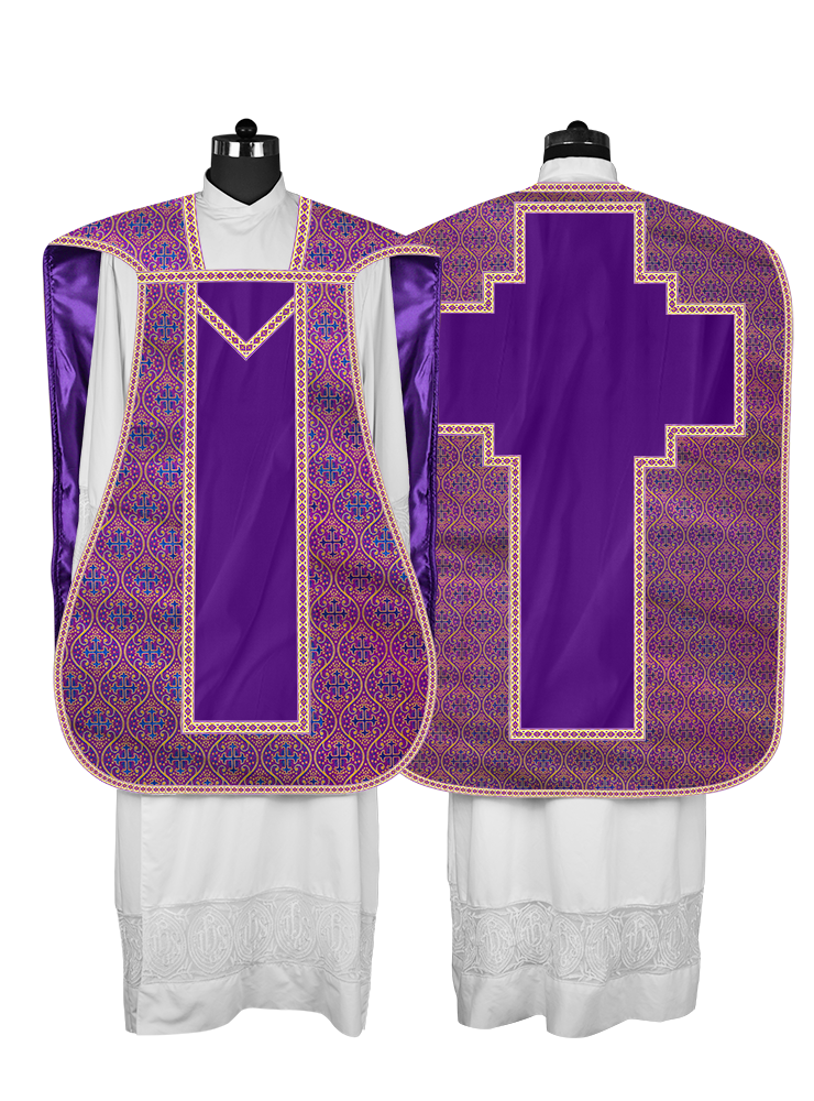Roman chasuble with Motif and Trims