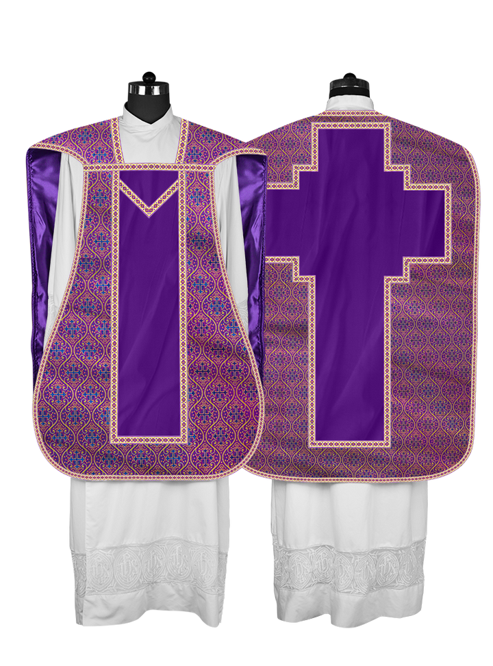 Roman chasuble with Motif and Trims