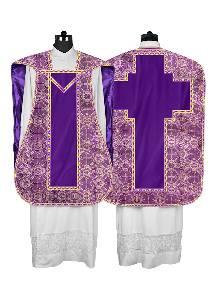Roman chasuble with Motif and Trims