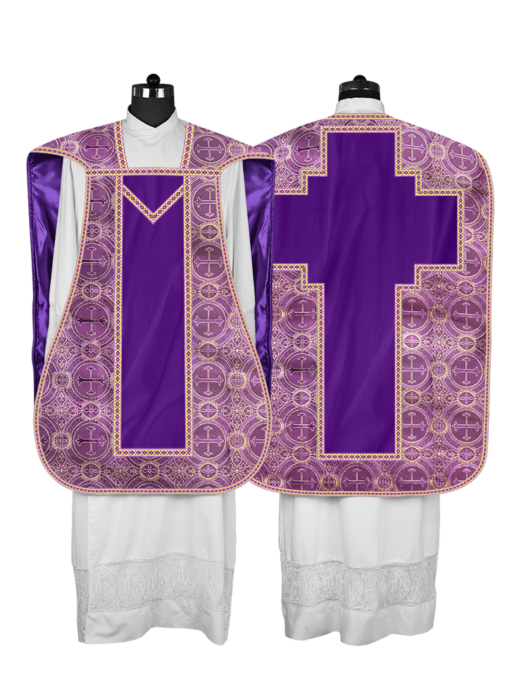 Roman chasuble with Motif and Trims