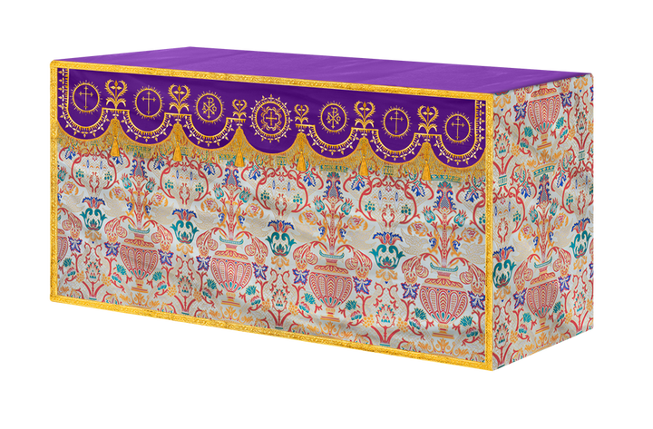 Tapestry Altar Cloth with Woven Braids