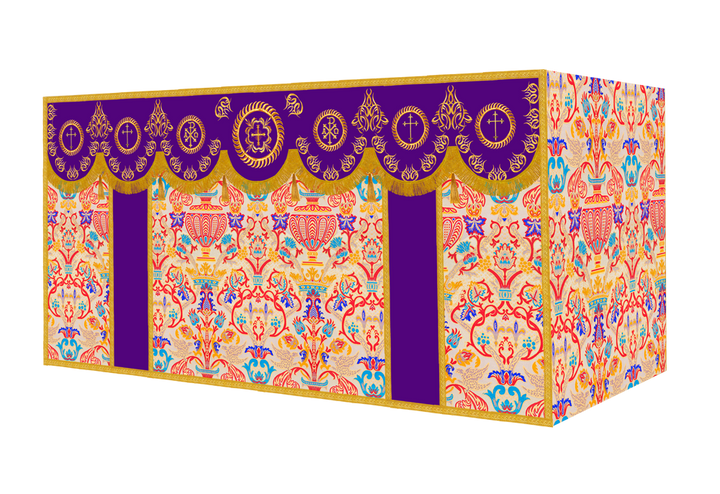 Tapestry Altar Cloth with Embroidered Orphrey