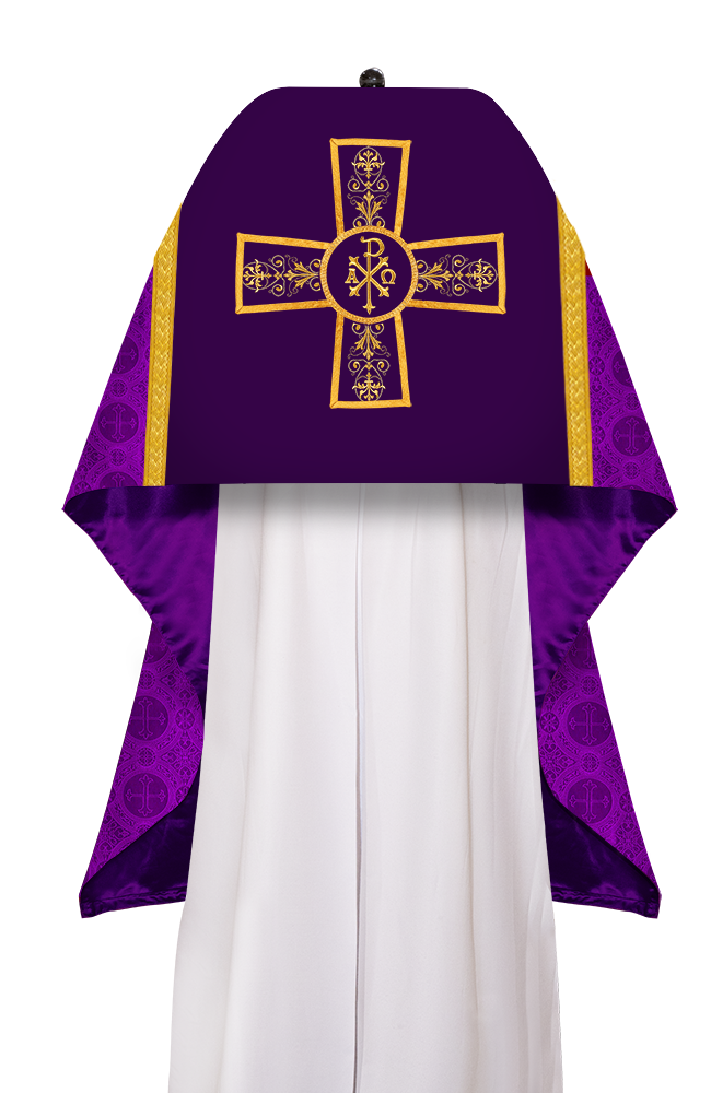Humeral veil with Vestment Woven Braided Trims