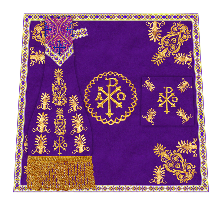 Borromean Chasuble Vestment With Detailed Braids and Trims