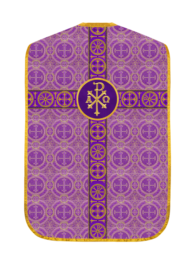 Roman Chasuble with Adorned Orphrey