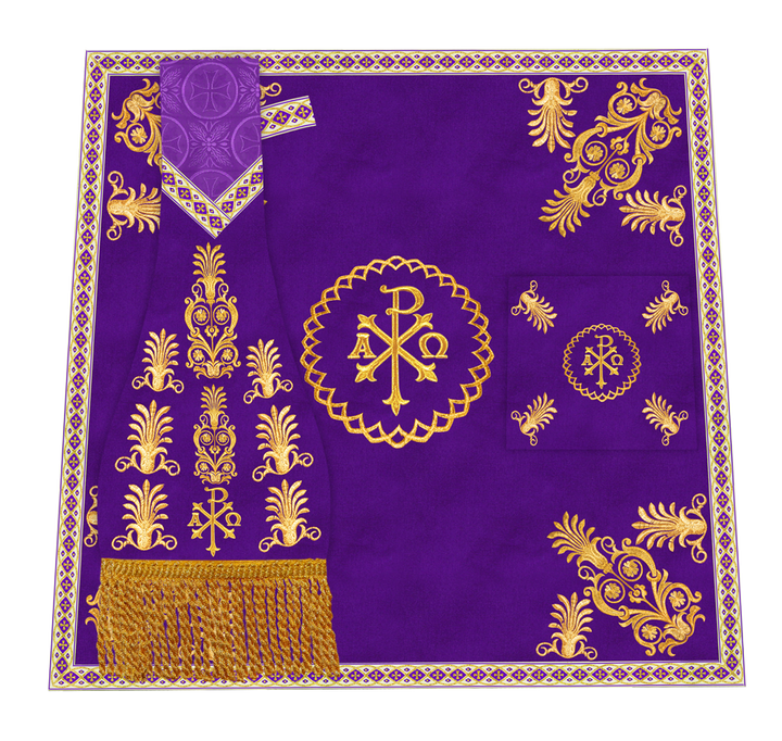 Altar Mass Set adorned with Liturgical motif and Trims