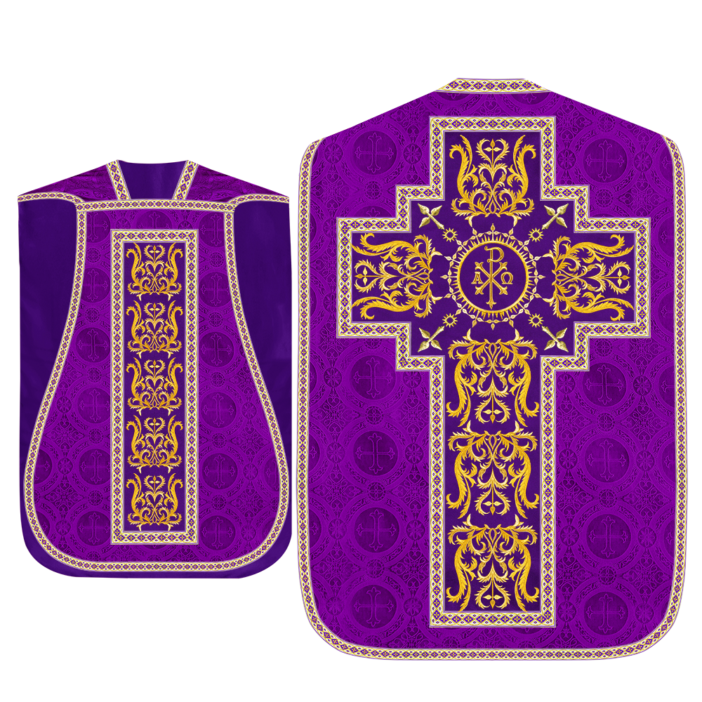 Set of Four Beautiful Roman chasuble vestments