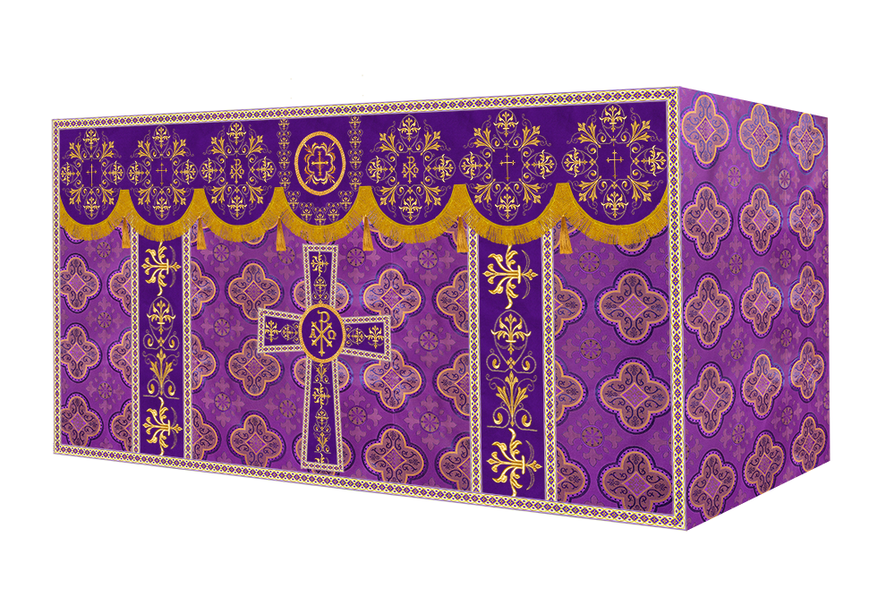 Altar Cloth with Spiritual Motif and Trims