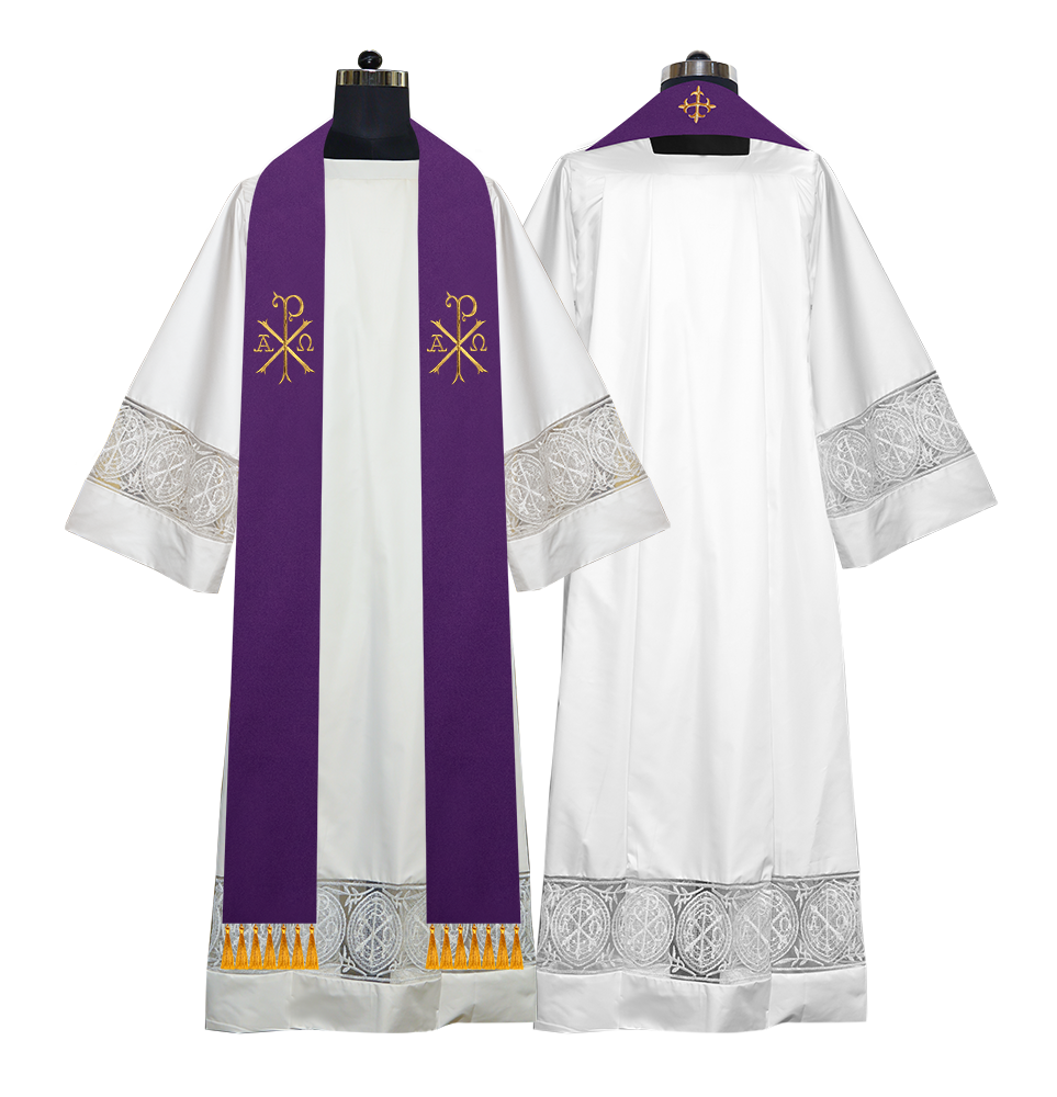 Embroidered Priest Stole with Motif