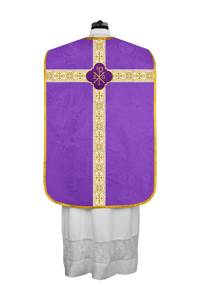 Vestimentas con espalda de violín con motivo y cruz Orphrey